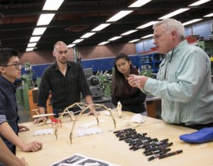 Dr. Jeffrey Smith with industrial design students